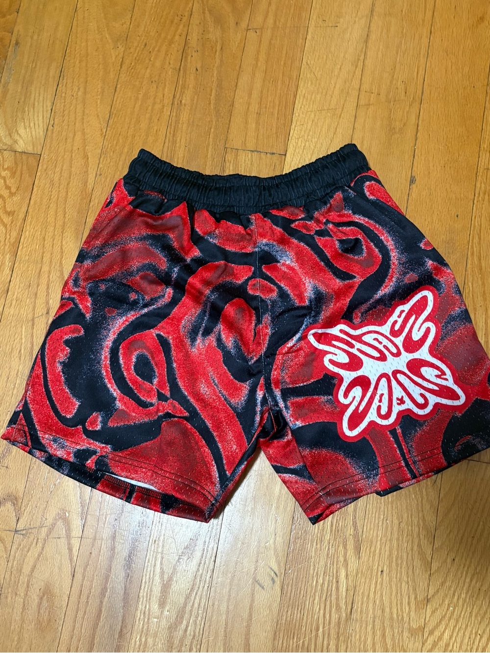Red & Black Sb studio shorts